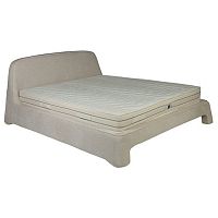 кровать двуспальная 160х200 бежевая из велюра nip в Махачкале
