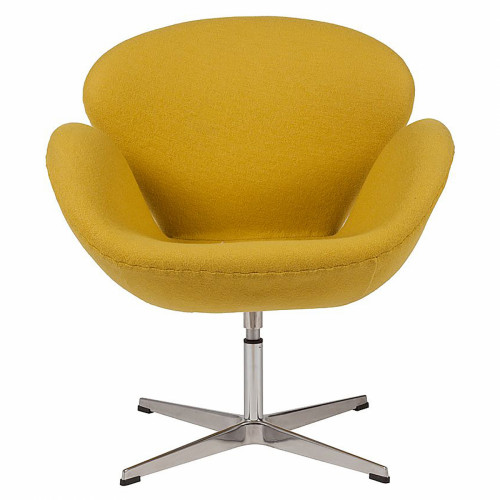 кресло swan chair желтое в Махачкале