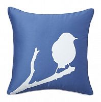 подушка с птичкой lone bird diamond-blue в Махачкале