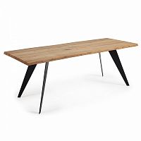 стол nack 220x100 черный, натуральный дуб c799m40 от la forma (ex julia grup) в Махачкале