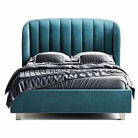 кровать двуспальная 160х200 бирюзовая tulip в Махачкале