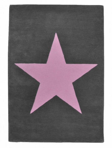 ковер wool star темно-серый-розовый в Махачкале