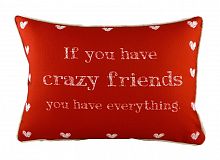 подушка с надписью crazy friends в Махачкале