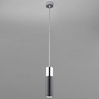 подвесной светильник eurosvet double topper 50135/1 led хром/черный в Махачкале
