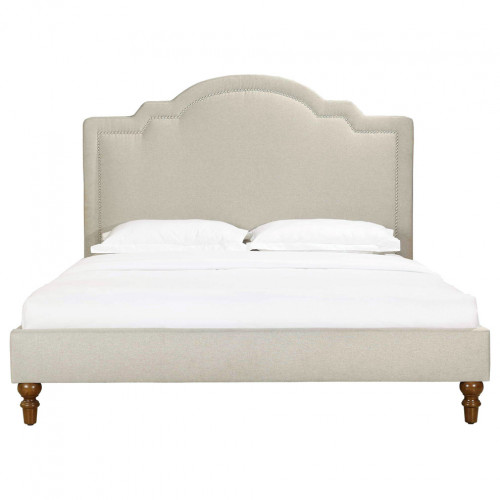 кровать двуспальная 120х200 бежевая cassis upholstered в Махачкале