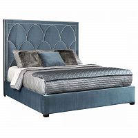 кровать двуспальная 180х200 голубая petals queen в Махачкале