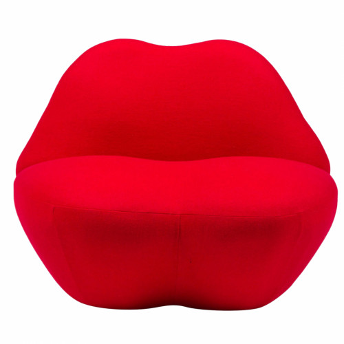 кресло губы heller kiss красный кашемир в Махачкале