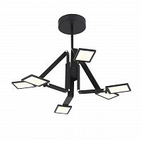 подвесная светодиодная люстра st luce teocoli sl841.402.06 черная в Махачкале