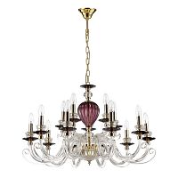 подвесная люстра odeon light siena 3929/15 красная в Махачкале