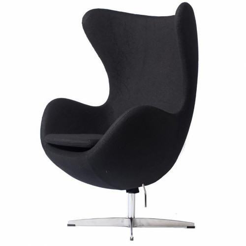 кресло egg chair кашемир черное в Махачкале