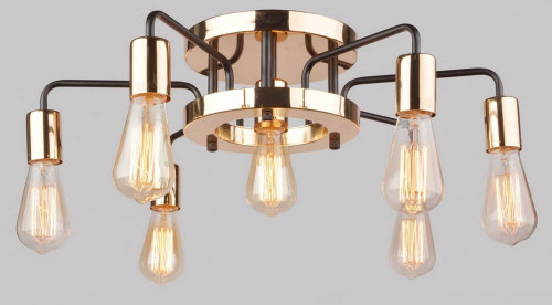 потолочная люстра arte lamp gelo a6001pl-7bk в Махачкале
