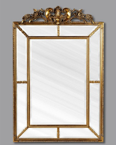 зеркало прямоугольное настенное золото ланкастер antique gold в Махачкале