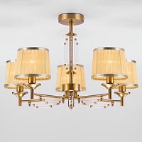 потолочная люстра eurosvet amalfi 60081/5 золотая бронза в Махачкале