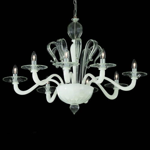 подвесная люстра ideal lux sogno sp8 bianco в Махачкале