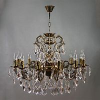 подвесная люстра ambiente alicante 8888/12 pb new leaf бронза в Махачкале
