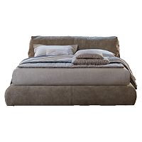 кровать двуспальная 160х200 серая sharpei в Махачкале