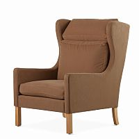 кресло wingback коричневый в Махачкале