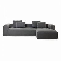 диван blok sofa 3 правый угол темно-серый от la forma (ex julia grup) в Махачкале
