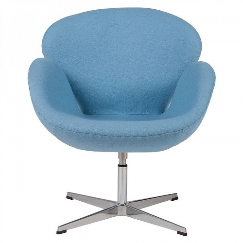 кресло swan chair шерсть голубое в Махачкале