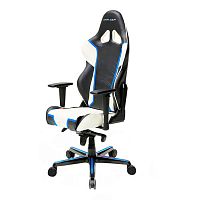 кресло геймерское dxracer racing черно-бело-синее в Махачкале