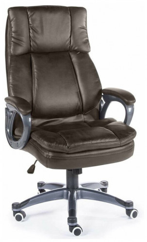 кресло для руководителя norden chairs мэдисон, обивка: искусственная кожа, цвет: экокожа темно-коричневая в Махачкале