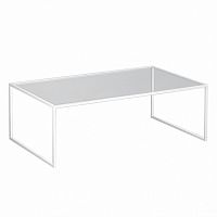 стол журнальный london lite white прозрачное стекло в Махачкале