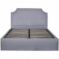 кровать двуспальная 160х200 серая из велюра regina в Махачкале