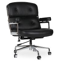 кресло eames style lobby chair черное в Махачкале