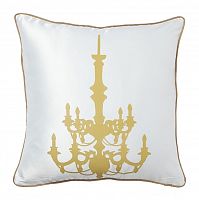 подушка с золотым канделябром chandelier white в Махачкале