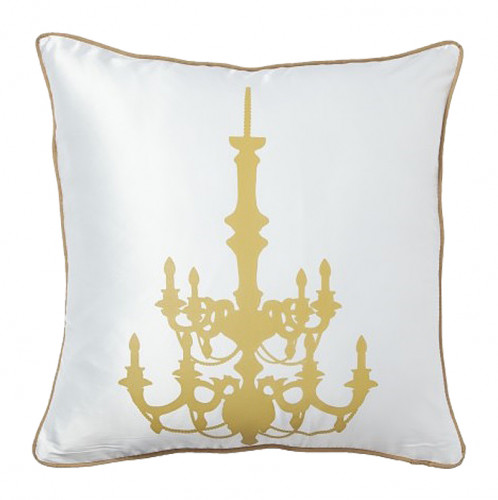 подушка с золотым канделябром chandelier white в Махачкале