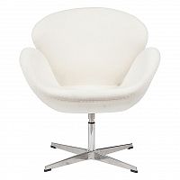 кресло swan chair белое в Махачкале