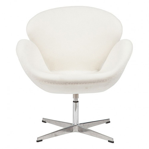 кресло swan chair белое в Махачкале