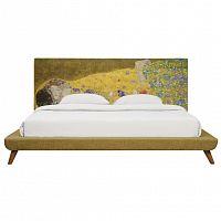 кровать двуспальная 160х200 желтая the kiss в Махачкале