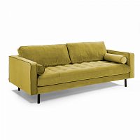 диван bogart sofa 3 трехместный темно-желтый от la forma (ex julia grup) в Махачкале