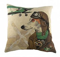 подушка с собакой-пилотом doggie fighters green в Махачкале