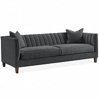 диван penelope sofa прямой серый в Махачкале