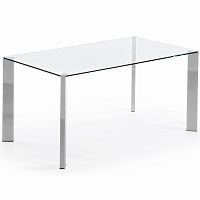 стол стеклянный corner 90*160 хром от la forma (ex julia grup) в Махачкале
