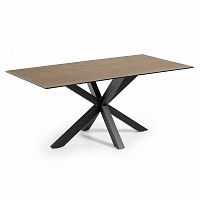стол arya 180x100 черный, фарфоровый corten c409k10 от la forma (ex julia grup) в Махачкале