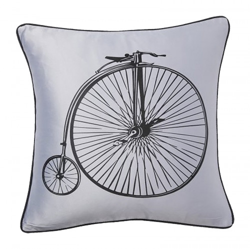 подушка с ретро-велосипедом retro bicycle grey в Махачкале