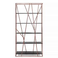 стеллаж powell copper черный дуб в Махачкале
