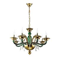 дизайнерская подвесная люстра odeon light rocca 3926/8 золото в Махачкале