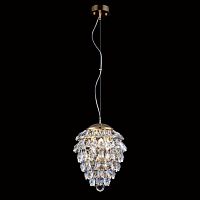 подвесной светильник crystal lux charme sp3+3 led gold/transparent в Махачкале