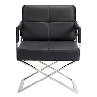 кресло aster x chair кожа черное в Махачкале