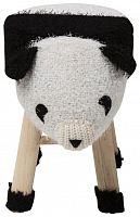 kare design пуф panda, коллекция "панда" 40*35*27, полиэстер, полиуретан, сосна, белый в Махачкале