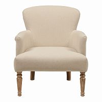 кресло мягкое с подлокотниками бежевое balloon armchair в Махачкале