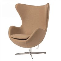 кресло egg chair коричневое в Махачкале