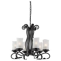 подвесная люстра arte lamp scroll a7915lm-6bk в Махачкале