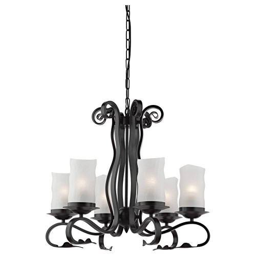 подвесная люстра arte lamp scroll a7915lm-6bk в Махачкале