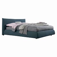 кровать двуспальная 180х200 голубая pillow fit в Махачкале