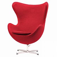 кресло egg chair красное в Махачкале